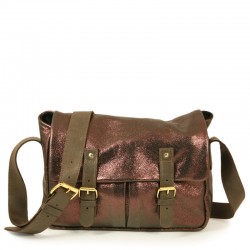 Sac besace postier en cuir...